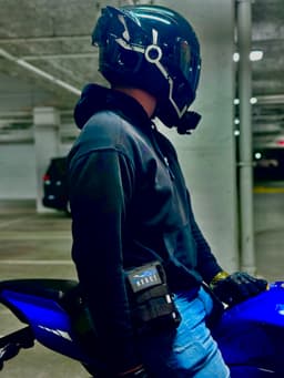 R.E.A.C.T. Core - Street Edition Black worn by rider